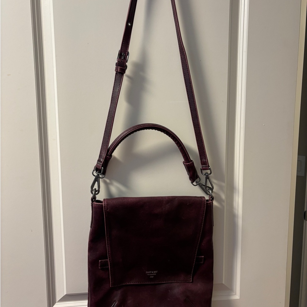 Matt & Nat Deep Burgundy Crossbody Bag